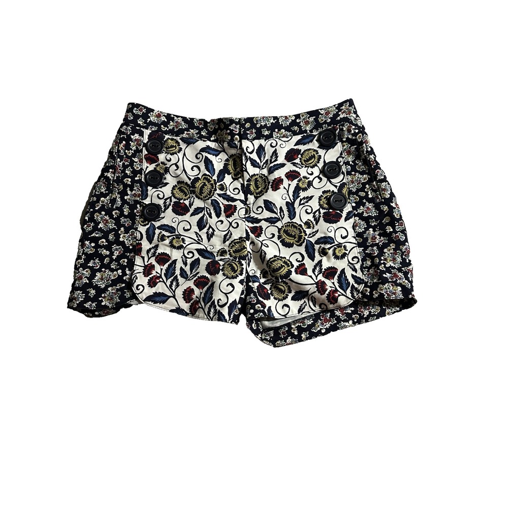 Cartonnier Women's Size 4 Floral Navy Shorts